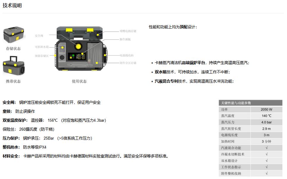 SG4/2 Service 家政行业专用 技术参数