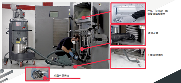 3D打印防爆吸尘器实际操作