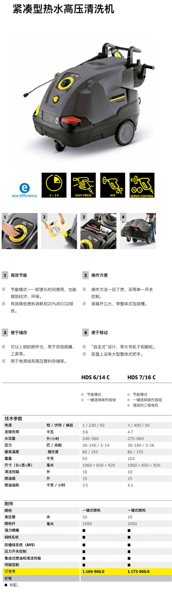 电加热热水高压清洗机HDS-E 8/16-4 M
